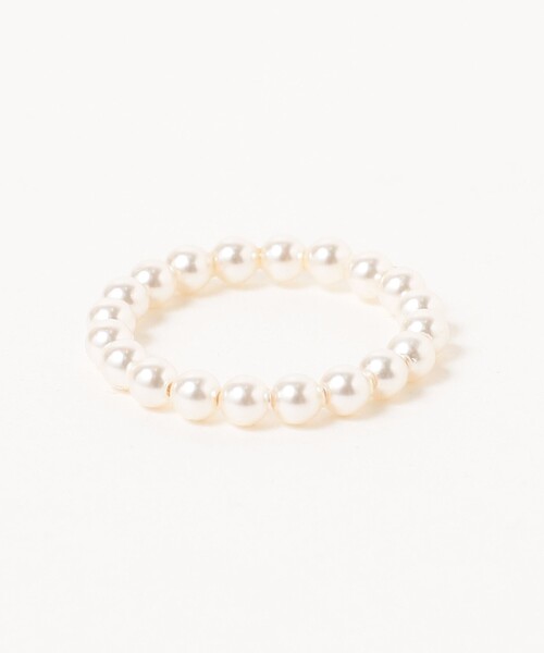 Demi-Luxe BEAMS(デミルクス ビームス)の「Demi-Luxe BEAMS / パール 2連 リング(リング・レディース・ホワイト・ONE SIZE)」の7枚目の写真