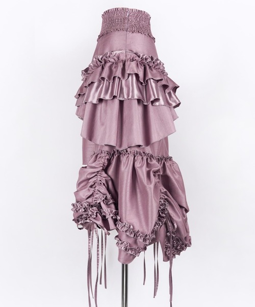 スカート rurumu:/shirring frill short-PT rurumu:/shirring frill short-PT