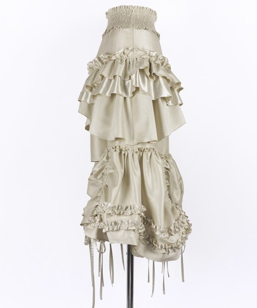 スカート rurumu:/shirring frill short-PT rurumu:（ルルムウ）の「rurumu:/ルルムウ/shirring shantung
