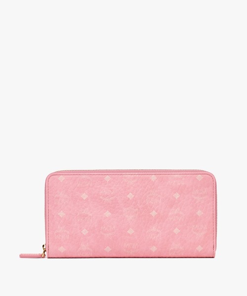 MCM(エムシーエム)の「AREN ジップアラウンド ウォレット(財布・レディース・ピンク/ベージュ/ブラック・LARGE)」の3枚目の写真