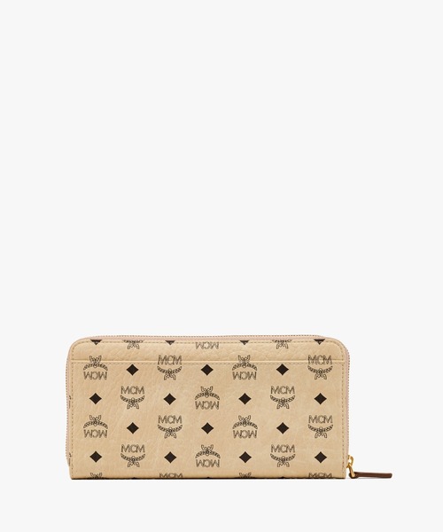 MCM(エムシーエム)の「AREN ジップアラウンド ウォレット(財布・レディース・ピンク/ベージュ/ブラック・LARGE)」の6枚目の写真