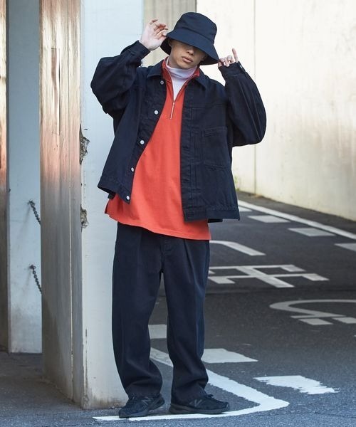 LOWRYS FARM（ローリーズファーム）の「デニムスリットジャケット　178361（デニムジャケット・メンズ・ブルー/ブラック・MEDIUM/LARGE）」の13枚目の写真