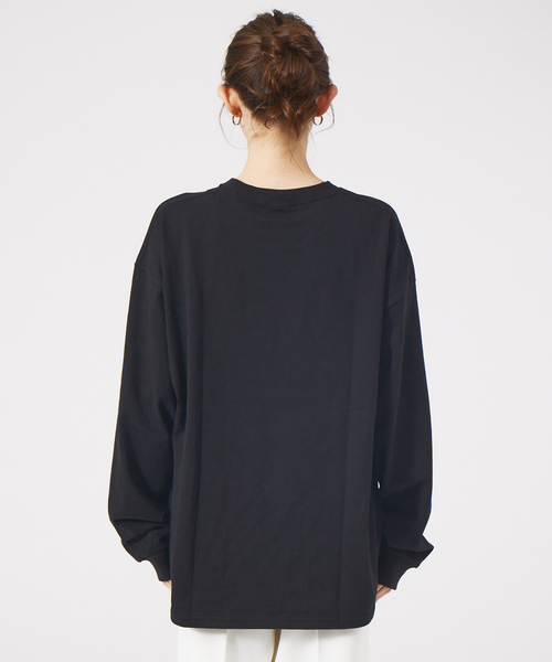 Rouge vif(ルージュヴィフ)の「【BRENTS SPORTSWEAR/ブレンツ スポーツウエア】ロゴロンTEE(Tシャツ/カットソー・レディース・ブラック/ホワイト・フリー)」の8枚目の写真