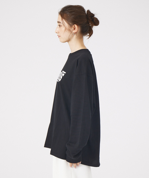 Rouge vif(ルージュヴィフ)の「【BRENTS SPORTSWEAR/ブレンツ スポーツウエア】ロゴロンTEE(Tシャツ/カットソー・レディース・ブラック/ホワイト・フリー)」の9枚目の写真