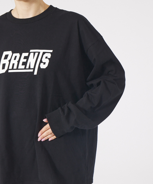 Rouge vif(ルージュヴィフ)の「【BRENTS SPORTSWEAR/ブレンツ スポーツウエア】ロゴロンTEE(Tシャツ/カットソー・レディース・ブラック/ホワイト・フリー)」の11枚目の写真