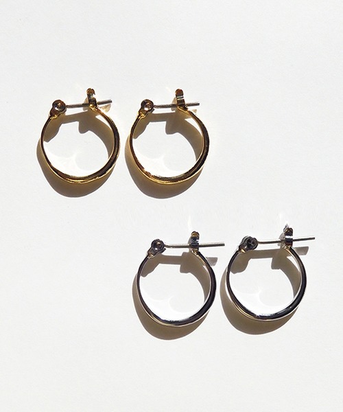 ISS（イズ）の「ISS イズ：フープピアス　S（ピアス（両耳用）・レディース・シルバー/ゴールド・FREE）」の4枚目の写真