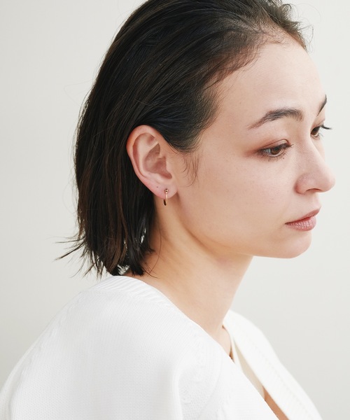 ISS（イズ）の「ISS イズ：フープピアス　S（ピアス（両耳用）・レディース・シルバー/ゴールド・FREE）」の9枚目の写真