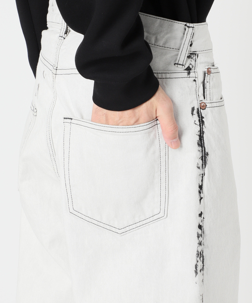 EDIFICE LA BOUCLE（エディフィスラブークル）の「【LA BOUCLE / ラブークル】5ポケット デニム (ハイブリーチ)（デニムパンツ・メンズ・ブラック・1/2）」の9枚目の写真