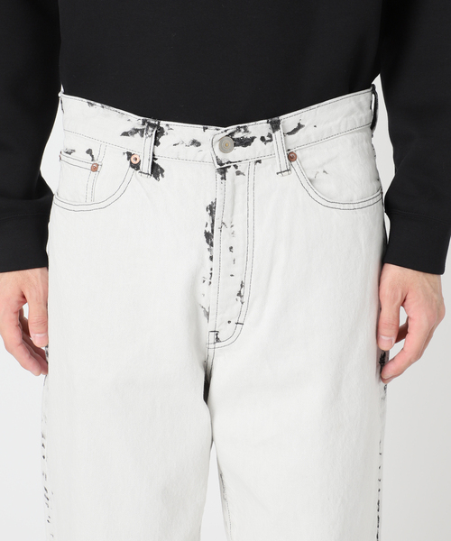 EDIFICE LA BOUCLE（エディフィスラブークル）の「【LA BOUCLE / ラブークル】5ポケット デニム (ハイブリーチ)（デニムパンツ・メンズ・ブラック・1/2）」の10枚目の写真