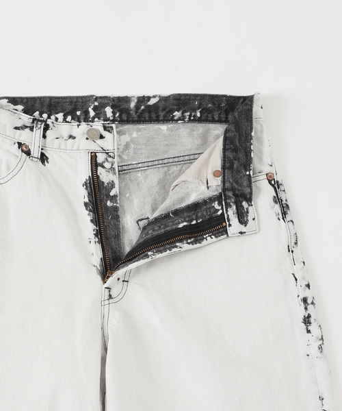 EDIFICE LA BOUCLE（エディフィスラブークル）の「【LA BOUCLE / ラブークル】5ポケット デニム (ハイブリーチ)（デニムパンツ・メンズ・ブラック・1/2）」の16枚目の写真