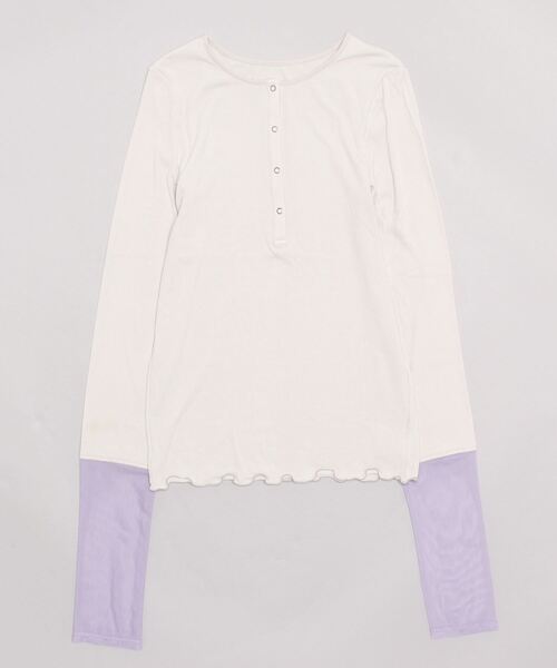 B'2nd（ビーセカンド）の「ANTHOM(アントム) 別注２ＷＡＹソデチュールロングスリーブTシャツ（Tシャツ/カットソー・レディース・ブラック/グレー系その他3/イエロー・38）」の17枚目の写真