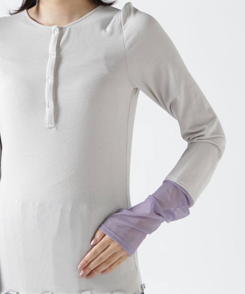 B'2nd（ビーセカンド）の「ANTHOM(アントム) 別注２ＷＡＹソデチュールロングスリーブTシャツ（Tシャツ/カットソー・レディース・ブラック/グレー系その他3/イエロー・38）」の12枚目の写真