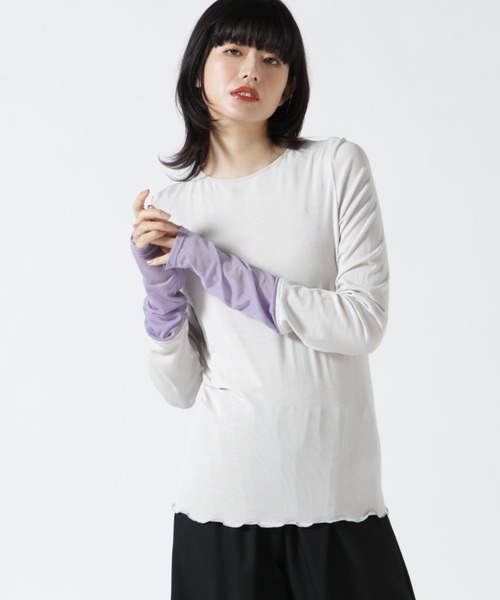 B'2nd（ビーセカンド）の「ANTHOM(アントム) 別注２ＷＡＹソデチュールロングスリーブTシャツ（Tシャツ/カットソー・レディース・ブラック/グレー系その他3/イエロー・38）」の15枚目の写真