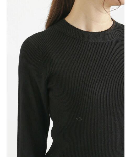 Te chichi（テチチ）の「袖口パールリブニット（ニット/セーター・レディース・ベージュ/ブラック/ブルー・ﾌﾘ-）」の13枚目の写真