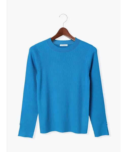 Te chichi（テチチ）の「袖口パールリブニット（ニット/セーター・レディース・ベージュ/ブラック/ブルー・ﾌﾘ-）」の17枚目の写真