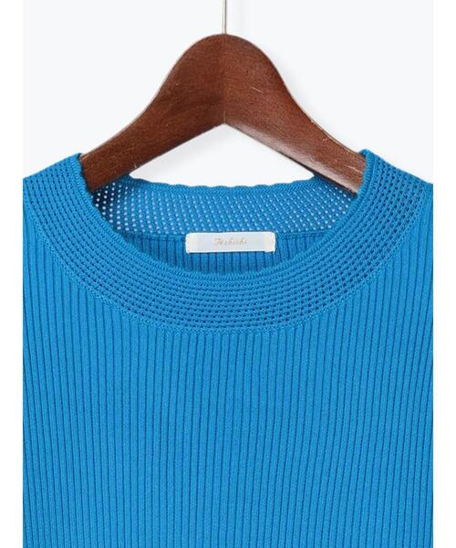 Te chichi（テチチ）の「袖口パールリブニット（ニット/セーター・レディース・ベージュ/ブラック/ブルー・ﾌﾘ-）」の19枚目の写真