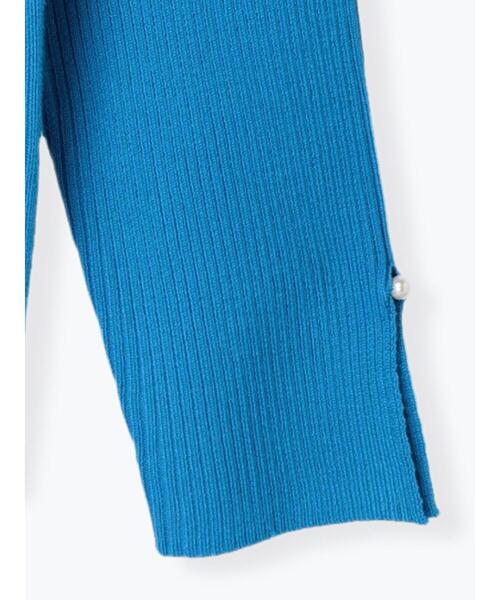 Te chichi（テチチ）の「袖口パールリブニット（ニット/セーター・レディース・ベージュ/ブラック/ブルー・ﾌﾘ-）」の20枚目の写真