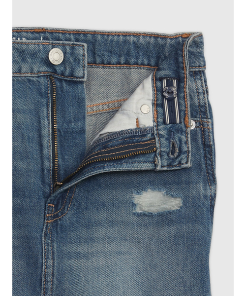 GAP(ギャップ)の「ウォッシュウェル ハイライズ デニムスカート (キッズ)(デニムスカート・キッズ・ライトインディゴブルー・120cm/130cm/140cm/150cm/155cm/160cm)」の6枚目の写真