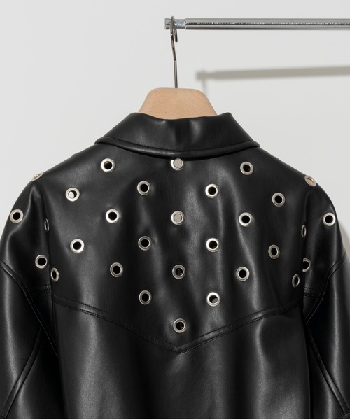 PRANK PROJECT(プランクプロジェクト)の「スタッズオーバーブルゾン/Studs Over Blouson(ブルゾン・レディース・ホワイト/ブラック・FREE)」の4枚目の写真