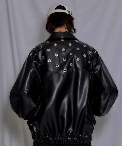 PRANK PROJECT(プランクプロジェクト)の「スタッズオーバーブルゾン/Studs Over Blouson(ブルゾン・レディース・ホワイト/ブラック・FREE)」の8枚目の写真