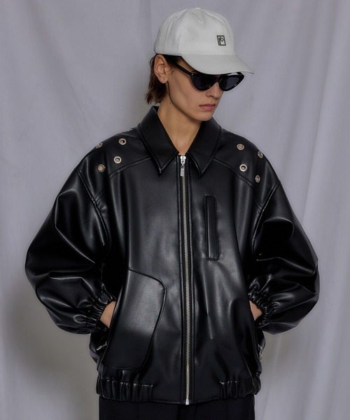 PRANK PROJECT(プランクプロジェクト)の「スタッズオーバーブルゾン/Studs Over Blouson(ブルゾン・レディース・ホワイト/ブラック・FREE)」の11枚目の写真