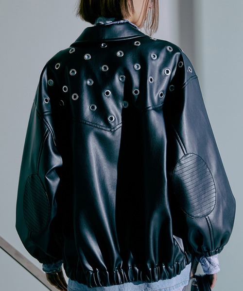 PRANK PROJECT(プランクプロジェクト)の「スタッズオーバーブルゾン/Studs Over Blouson(ブルゾン・レディース・ホワイト/ブラック・FREE)」の18枚目の写真