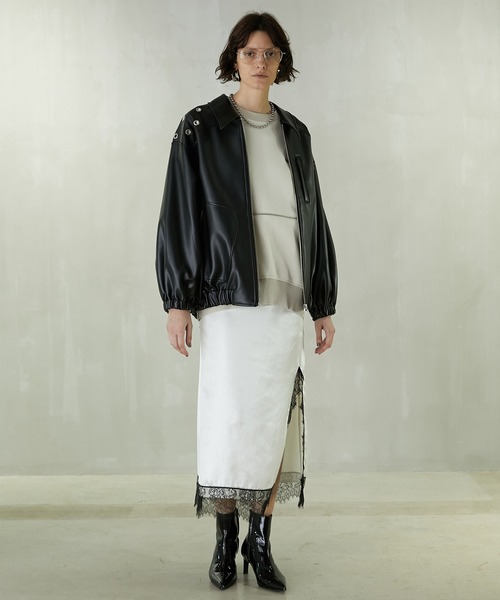 PRANK PROJECT(プランクプロジェクト)の「スタッズオーバーブルゾン/Studs Over Blouson(ブルゾン・レディース・ホワイト/ブラック・FREE)」の19枚目の写真