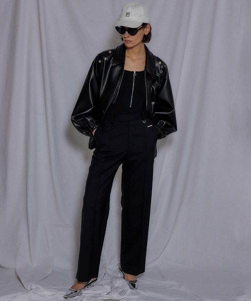 PRANK PROJECT(プランクプロジェクト)の「スタッズオーバーブルゾン/Studs Over Blouson(ブルゾン・レディース・ホワイト/ブラック・FREE)」の21枚目の写真