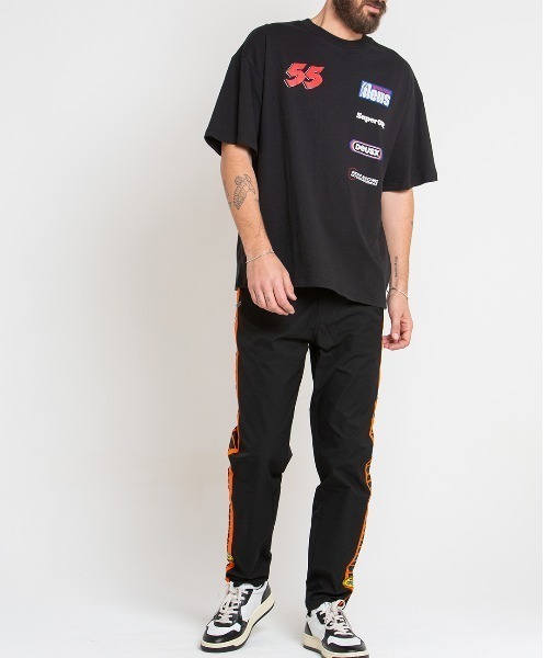 DEUS EX MACHINA（デウスエクスマキナ）の「MOTO DECAL TEE（Tシャツ/カットソー・メンズ・ブルー/ブラック・MEDIUM/SMALL/LARGE）」の3枚目の写真