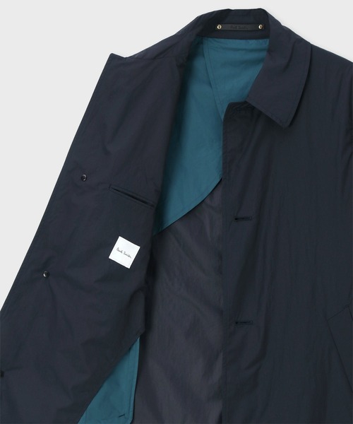 Paul Smith（ポールスミス）の「ライトナイロン ステンカラーコート / 133167 083RN（ステンカラーコート・メンズ・ベージュ/ネイビー/ブルー・LARGE/MEDIUM/SMALL）」の14枚目の写真
