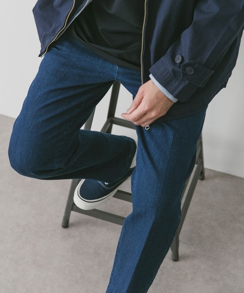 URBAN RESEARCH DOORS（アーバンリサーチドアーズ）の「デニムテーパードトラウザー（デニムパンツ・メンズ・ネイビー/ブルー・SMALL/MEDIUM/LARGE）」の4枚目の写真