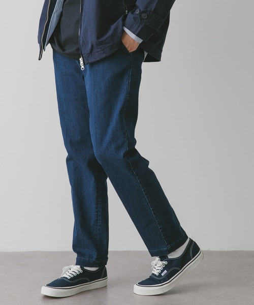 URBAN RESEARCH DOORS（アーバンリサーチドアーズ）の「デニムテーパードトラウザー（デニムパンツ・メンズ・ネイビー/ブルー・SMALL/MEDIUM/LARGE）」の10枚目の写真