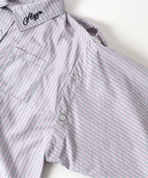 algy（アルジー）の「ボレロ付きシャツワンピ（シャツワンピース・キッズ・ミント/ベージュ/サックスブルー・XX-SMALL/X-SMALL/MEDIUM/SMALL）」の12枚目の写真