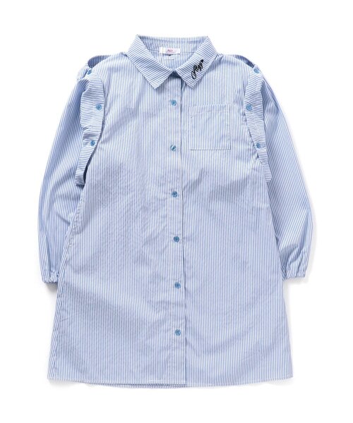 algy（アルジー）の「ボレロ付きシャツワンピ（シャツワンピース・キッズ・ミント/ベージュ/サックスブルー・XX-SMALL/X-SMALL/MEDIUM/SMALL）」の19枚目の写真