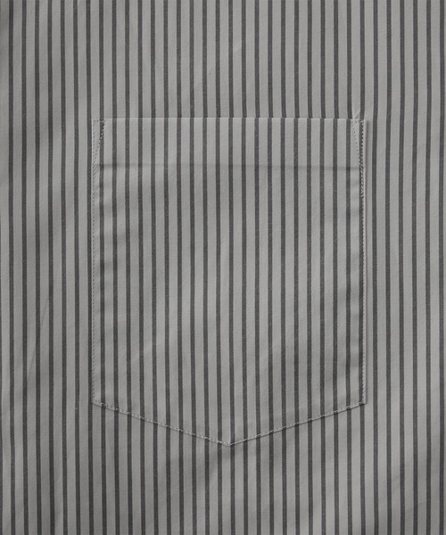 CALLNE（カルネ）の「【CALLNE】Loose Cotton Regular  Color Halfsleeve Shirt / ルーズコットン レギュラーカラー半袖シャツ（シャツ/ブラウス・メンズ・グレー系/ダークネイビー・M/L）」の9枚目の写真