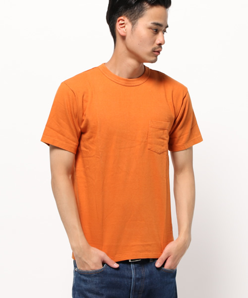 ENTRY SG（エントリーエスジー）の「ENTRY SG: 『Tijuana』クルーネック ポケット Tシャツ（Tシャツ/カットソー・メンズ・ブラック/ライトグリーン/ピンクゴールド/オフホワイト/グレー/チャコールグレー/ワイン/レンガ/ネイビー/バイオレット・SMALL/MEDIUM/LARGE）」の9枚目の写真