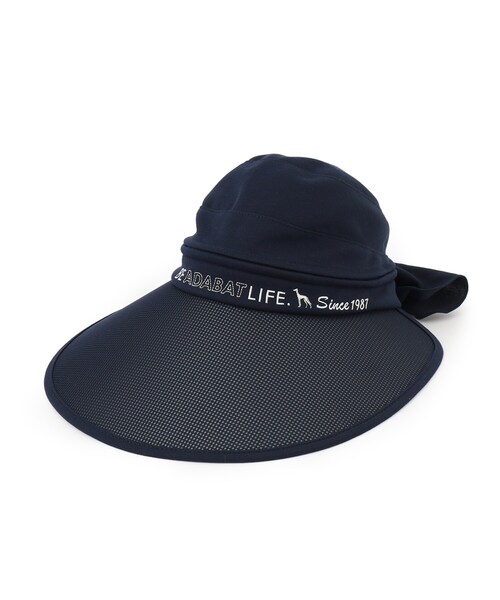 adabat（アダバット）の「2WAYワイドサンバイザー【UVカット】（ハット・レディース・ホワイト/ネイビー/ブラック/ピンク系・00）」の11枚目の写真