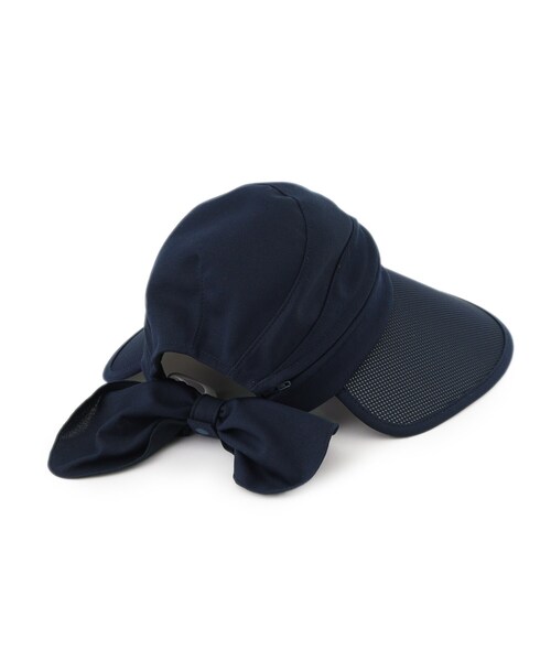 adabat（アダバット）の「2WAYワイドサンバイザー【UVカット】（ハット・レディース・ホワイト/ネイビー/ブラック/ピンク系・00）」の8枚目の写真