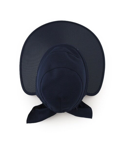 adabat（アダバット）の「2WAYワイドサンバイザー【UVカット】（ハット・レディース・ホワイト/ネイビー/ブラック/ピンク系・00）」の6枚目の写真