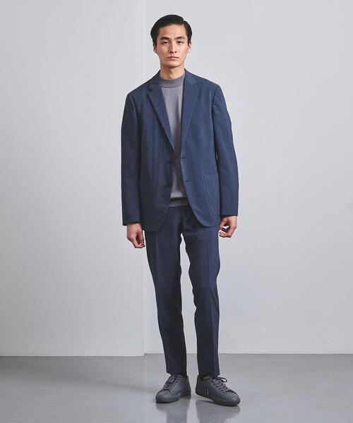 UNITED ARROWS（ユナイテッドアローズ）の「リネンライク シングル２ボタン ジャケット COZY -ウォッシャブル・ストレッチ-（セットアップ・メンズ・ベージュ/ロイヤルブルー・S/M/L/XL）」の7枚目の写真