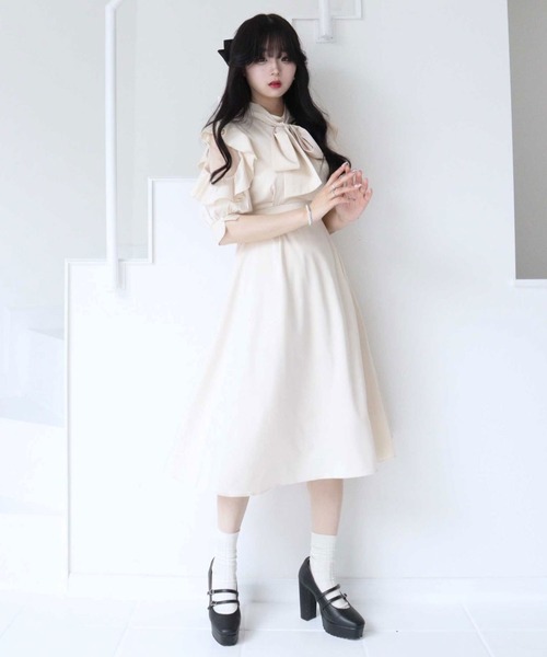 TITTY&CO.(ティティーアンドコー)の「【TITTY&CO.】ダブルストラップパンプス(パンプス・レディース・パープル/ブラック・S/M/L)」の15枚目の写真