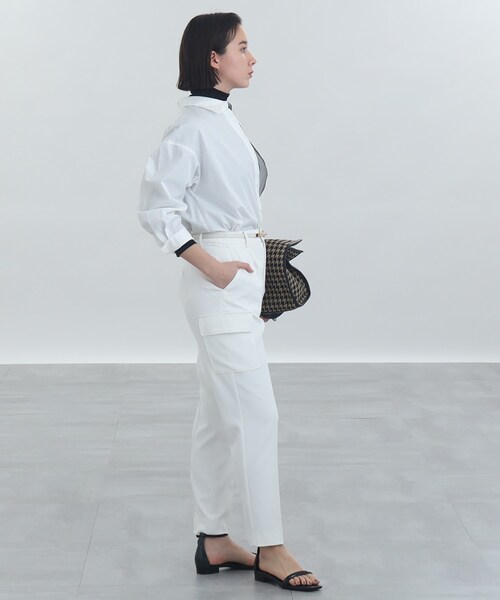 INDIVI（インディヴィ）の「◆【洗える/ストライプ】バックシャン デザインシャツ（シャツ/ブラウス・レディース・ピンク系その他/ネイビー系7/ブルー系2/ホワイト・05/12/13/38/34/15 ）」の12枚目の写真