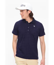 PEARLY GATES　千鳥柄リンクス ジャガードポロシャツ PEARLY GATES（パーリーゲイツ）の「【PEARLY GATES】千鳥柄