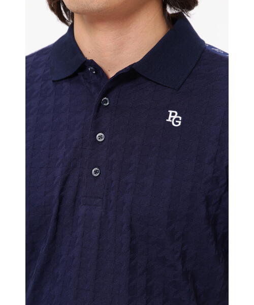 PEARLY GATES　千鳥柄リンクス ジャガードポロシャツ PEARLY GATES（パーリーゲイツ）の「【PEARLY GATES】千鳥柄