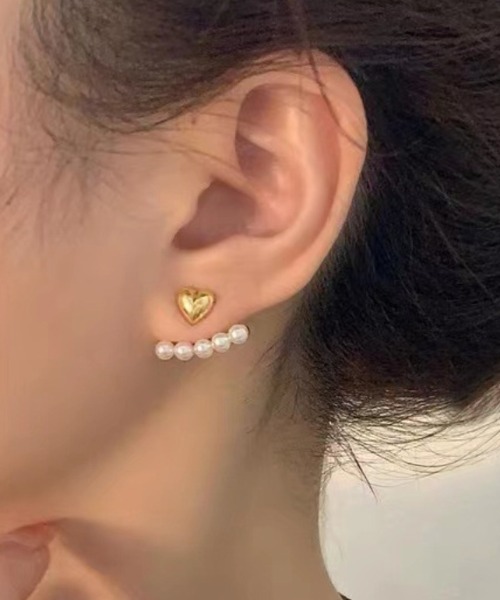 NiiNa(ニーナ)の「【NiiNa】ハイエンドデザインピアス(ピアス(両耳用)・レディース・シルバー/ホワイト/ゴールド/ブラック・FREE)」の3枚目の写真