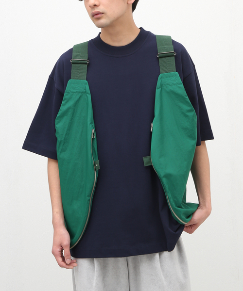 POLYPLOID(ポリプロイド)の「【POLYPLOID / ポリプロイド】BAG VEST C NYLON(その他アウター・メンズ・ブラック/グリーン・2)」の2枚目の写真