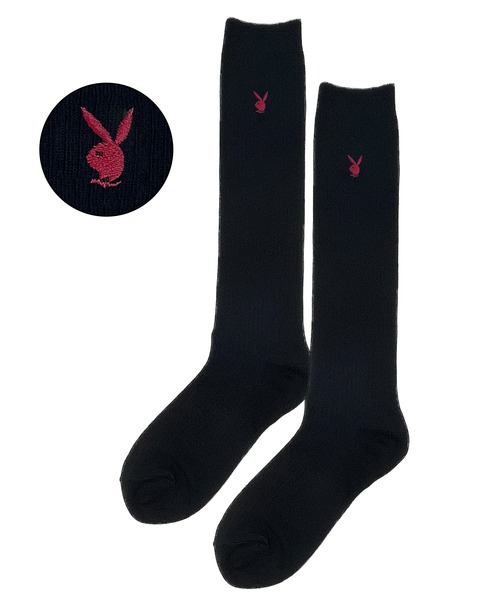 PLAYBOY(プレイボーイ)の「PLAYBOY/プレイボーイ ソックス スクールソックス 36cm丈 ハイソックス 通学用 学生用 靴下(ソックス/靴下・レディース・ブルー系その他3/ブルー系その他4/ブラック系その他/ホワイト系その他2/ホワイト系その他/ブルー系その他・23-25cm)」の4枚目の写真