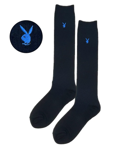 PLAYBOY(プレイボーイ)の「PLAYBOY/プレイボーイ ソックス スクールソックス 36cm丈 ハイソックス 通学用 学生用 靴下(ソックス/靴下・レディース・ブルー系その他3/ブルー系その他4/ブラック系その他/ホワイト系その他2/ホワイト系その他/ブルー系その他・23-25cm)」の6枚目の写真