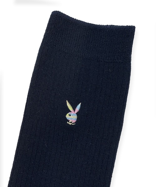 PLAYBOY(プレイボーイ)の「PLAYBOY/プレイボーイ ソックス スクールソックス 36cm丈 ハイソックス 通学用 学生用 靴下(ソックス/靴下・レディース・ブルー系その他3/ブルー系その他4/ブラック系その他/ホワイト系その他2/ホワイト系その他/ブルー系その他・23-25cm)」の7枚目の写真