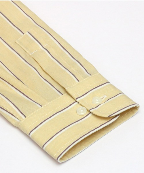 Pitta Re:)（ピッタリ）の「ラウンドテール ボタンダウン 長袖カジュアルシャツ（シャツ/ブラウス・メンズ・ベージュ・S/M/L/LL）」の3枚目の写真